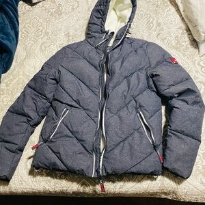 Superdry Gray Hooded Jacket